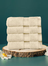 Cotton Face Towel Pack of 4 Soft Feel, Quick Dry, Highly Absorbent Durable Towels - Cotton Home
