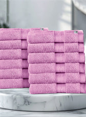 Cotton Face Towel 30x30 CM 12 Piece Set-Soft Feel, Quick Dry, Highly Absorbent Durable Towels - Cotton Home