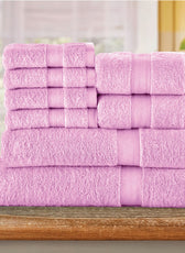 Cotton Towels 8 Piece Set-Soft Feel, Quick Dry, Highly Absorbent Durable Towels - Cotton Home