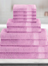 Cotton Towels 10 Piece Set-Soft Feel, Quick Dry, Highly Absorbent Durable Towels - Cotton Home