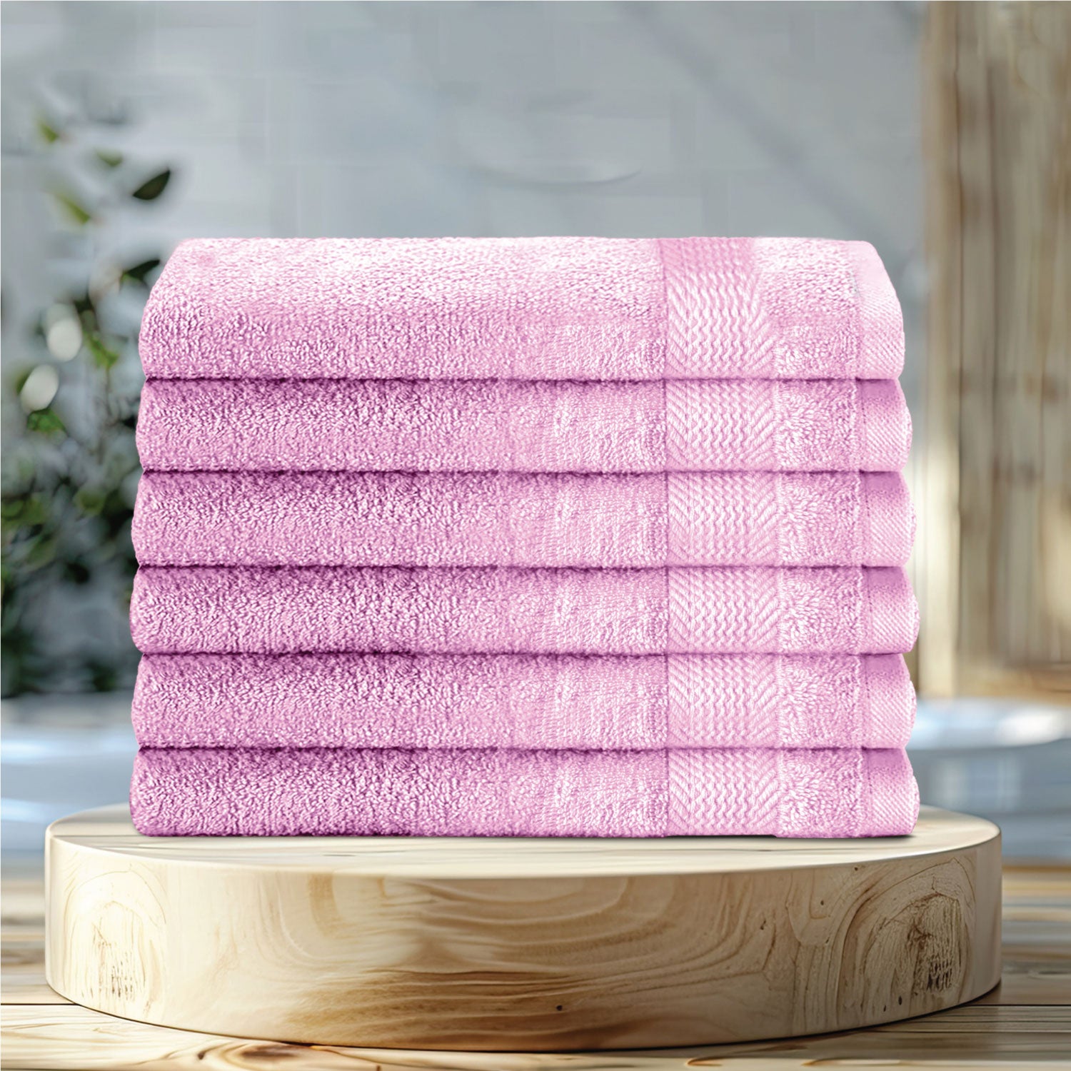 Cotton Hand Towel 50x100 CM 6 Piece Set-Soft Feel, Quick Dry, Highly Absorbent Durable Towels - Cotton Home