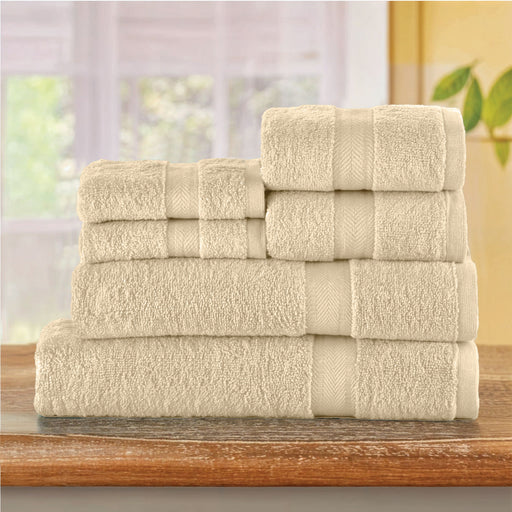 Cotton Towels 6 Piece Set-Soft Feel, Quick Dry, Highly Absorbent Durable Towels - Cotton Home
