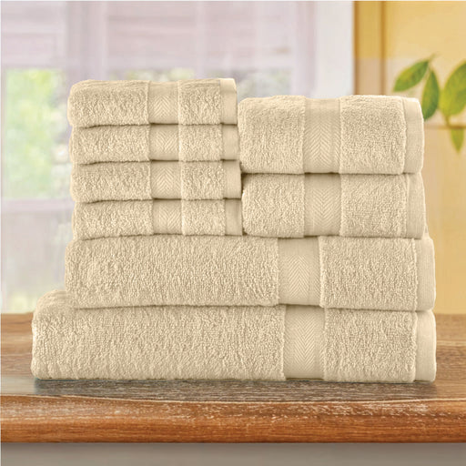 Cotton Towels 8 Piece Set-Soft Feel, Quick Dry, Highly Absorbent Durable Towels - Cotton Home