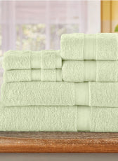 Cotton Towels 6 Piece Set-Soft Feel, Quick Dry, Highly Absorbent Durable Towels - Cotton Home