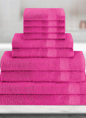 Cotton Towels 10 Piece Set-Soft Feel, Quick Dry, Highly Absorbent Durable Towels - Cotton Home