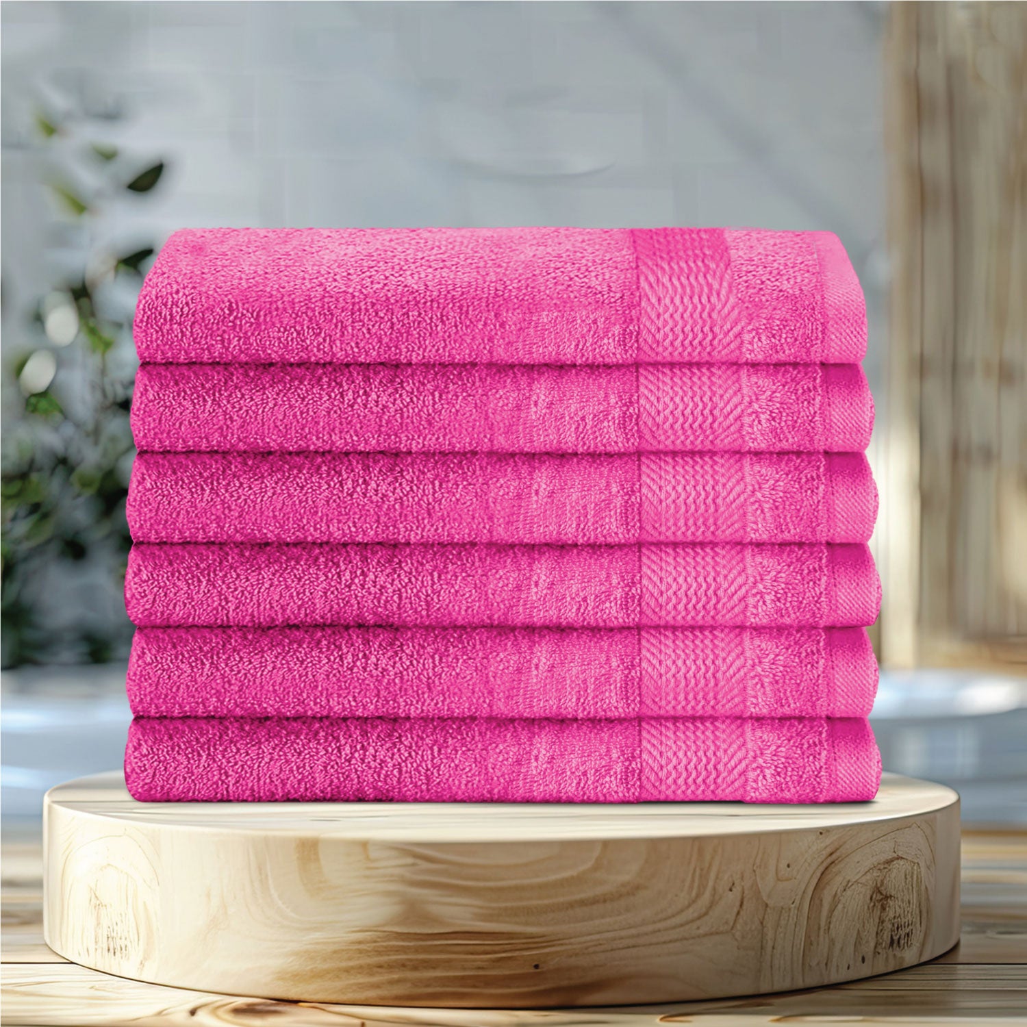 Cotton Hand Towel 50x100 CM 6 Piece Set-Soft Feel, Quick Dry, Highly Absorbent Durable Towels - Cotton Home