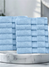Cotton Face Towel 30x30 CM 12 Piece Set-Soft Feel, Quick Dry, Highly Absorbent Durable Towels - Cotton Home