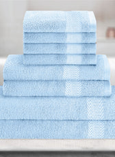 Cotton 6 Piece Towel Set-Soft Feel, Quick Dry, Highly Absorbent Durable Towels - Cotton Home