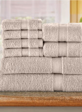 Cotton Towels 8 Piece Set-Soft Feel, Quick Dry, Highly Absorbent Durable Towels - Cotton Home