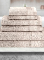 Cotton 6 Piece Towel Set-Soft Feel, Quick Dry, Highly Absorbent Durable Towels - Cotton Home