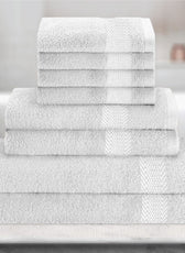 Cotton 6 Piece Towel Set-Soft Feel, Quick Dry, Highly Absorbent Durable Towels - Cotton Home