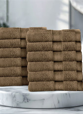 Cotton Face Towel 30x30 CM 12 Piece Set-Soft Feel, Quick Dry, Highly Absorbent Durable Towels - Cotton Home