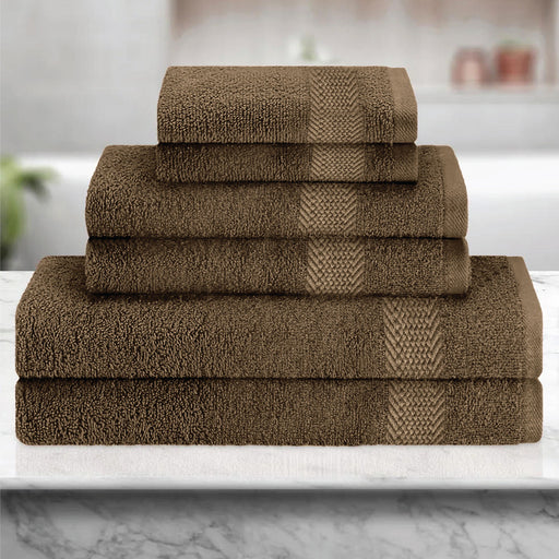 Cotton 6 Piece Towel Set-Soft Feel, Quick Dry, Highly Absorbent Durable Towels - Cotton Home