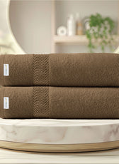 Cotton Bath Sheet 100x150 CM 2 Piece Set-Soft Feel, Quick Dry, Highly Absorbent Durable Towels - Cotton Home