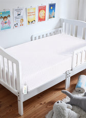 Premium Cotton 2PC Crib Sheets (120x60 cm) Soft, Breathable, Fitted Baby Mattress Sheets Pastel Clouds