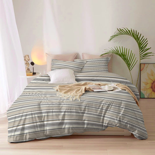Duvet Cover 4 piece set Super King size High quality 240x260 duvet cover with Fitted sheet and pillow cases Fusion - Cotton Home