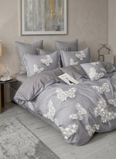 6 Pieces Duvet Cover Set –  220x240cm – Elegant Floral Bedding 01