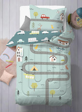 3Piece Baby Crib Comforter Set 90x120 Cotton Comforter, Filled Pillow & Pillow Cover – Dream Home