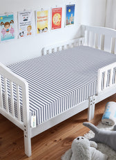 Premium Cotton 3-Piece Baby Crib Bedding Set (120x60 cm) Fitted Baby Mattress Sheets and Protector Shelly Rains