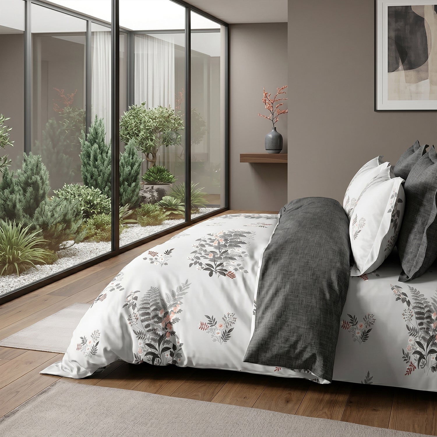 Floral Breeze Duvet Cover King Size 6pcs set 220x240cm