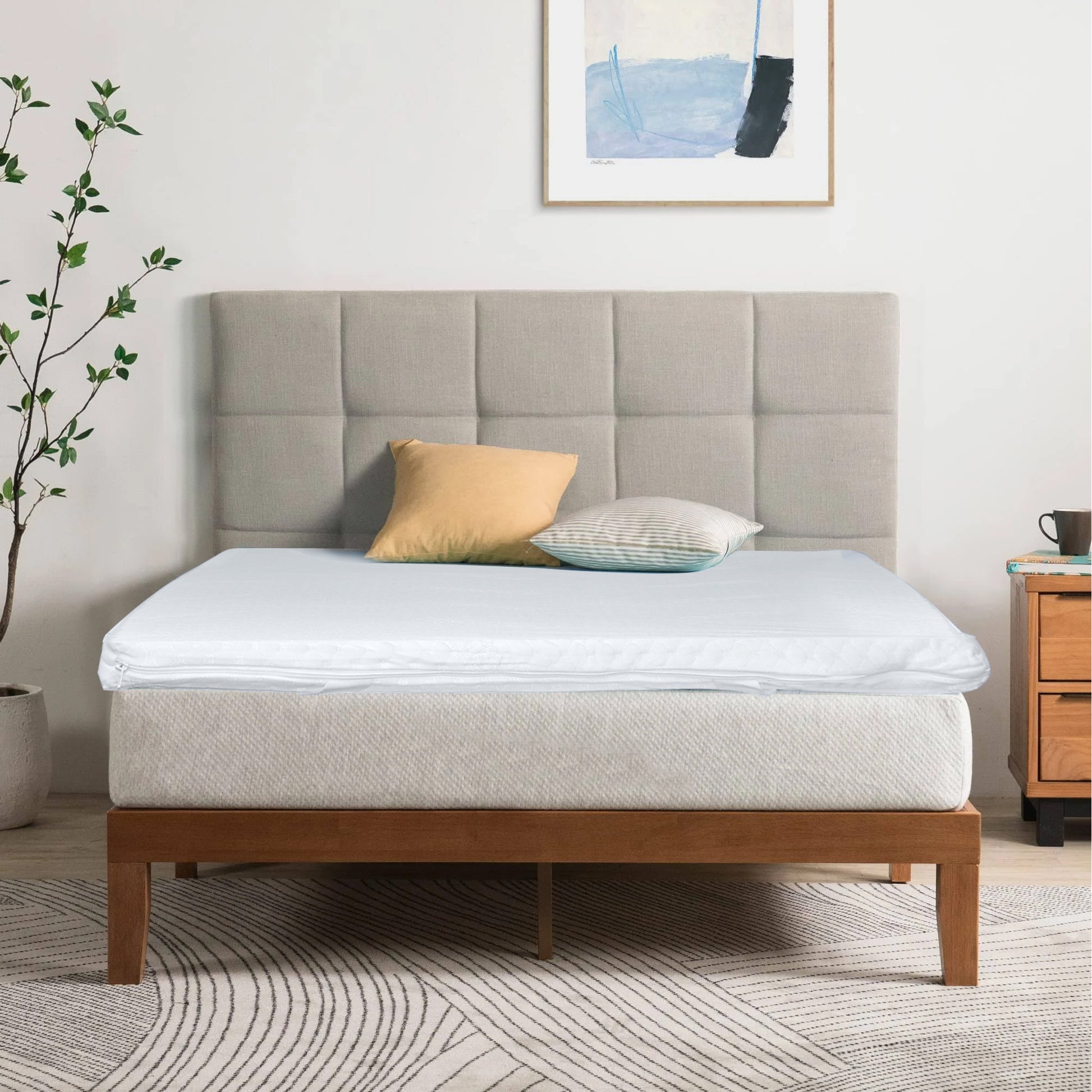 Memory Foam Mattress Topper 150x200+5cm - Cotton Home