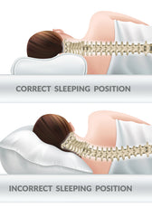 High Quality Mini Size 31x47cm (7x9) Knitted Anti Snore Contour Cervical Neck Support Memory Foam Pillow with Washable Grey Cover - Cotton Home