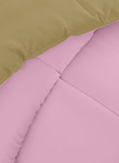 All Season Pink Super Soft Reversible Comforter Set 220x240cm