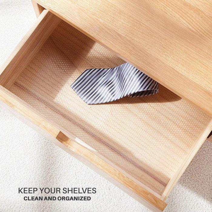 Non-Slip Shelf Liner for Kitchen & Drawers 45x150cm, Food-Grade, Waterproof & Easy to Cut