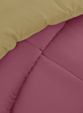 All Season Mauve Super Soft Reversible Comforter Set 220x240cm