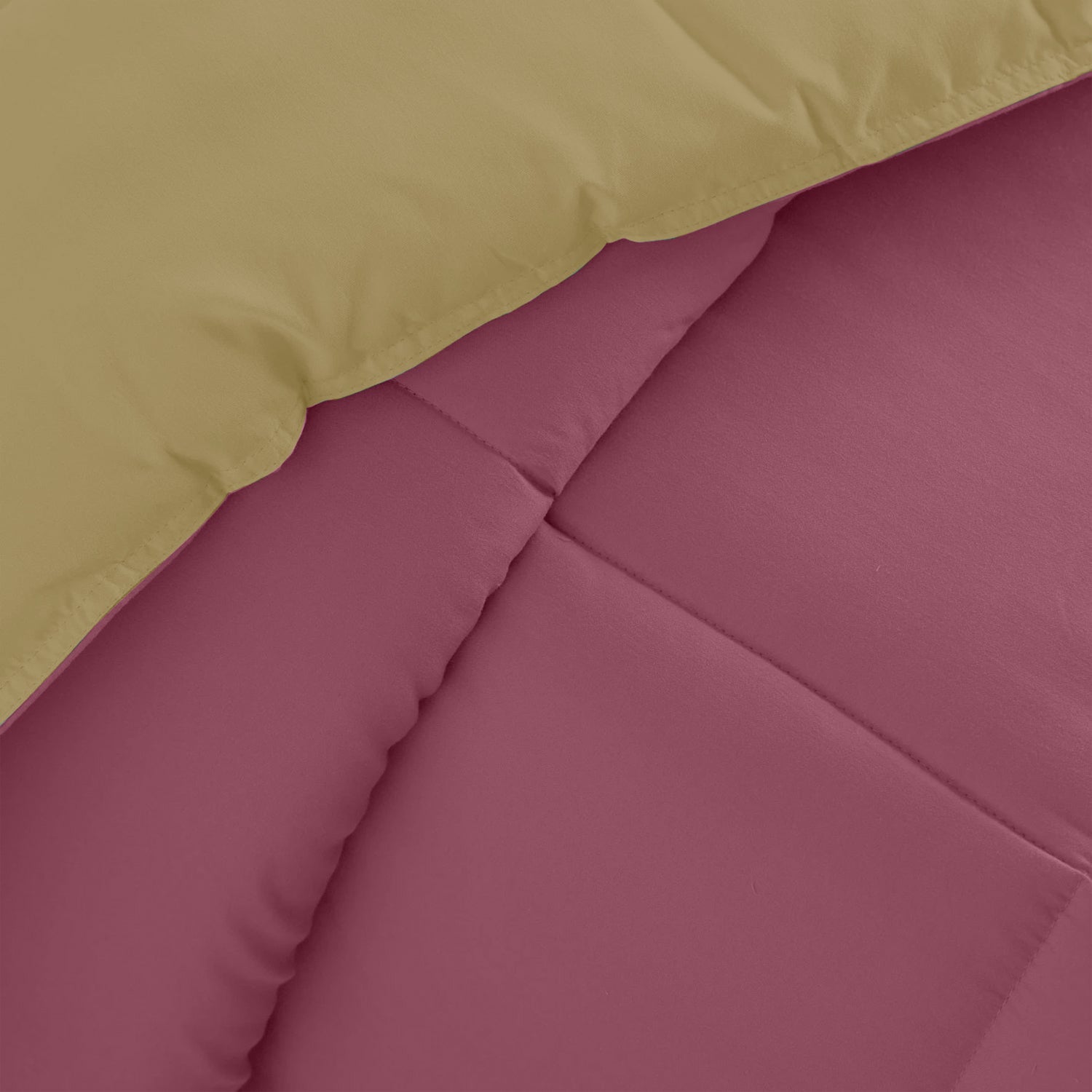 All Season Mauve Super Soft Reversible Comforter Set 220x240cm