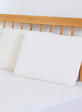Shoulder Support Memory Foam Pillow Anti-Stress   35x55x12cm - White - Cotton Home