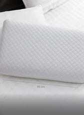 Shoulder Support Memory Foam Pillow Anti-Stress   35x55x12cm - White - Cotton Home