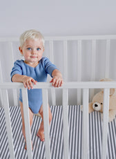 Premium Cotton 3-Piece Baby Crib Bedding Set (120x60 cm) Fitted Baby Mattress Sheets and Protector Shelly Rains