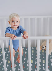 Premium Cotton 2PC Crib Sheets (120x60 cm) Soft, Breathable, Fitted Baby Mattress Sheets Dream Home