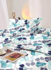 Duvet Cover 4 piece set Super King size High quality 240x260 duvet cover with Fitted sheet and pillow cases Forest - Cotton Home