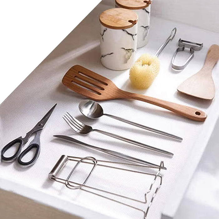 Non-Slip Shelf Liner for Kitchen & Drawers 45x150cm, Food-Grade, Waterproof & Easy to Cut