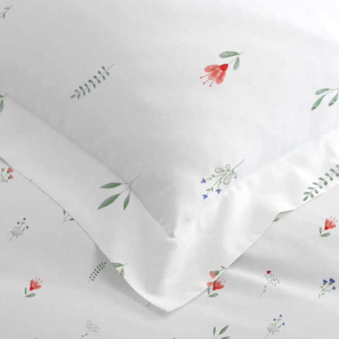 Premium Cotton 4PC Comforter Set 160x220cm Peach Blossom