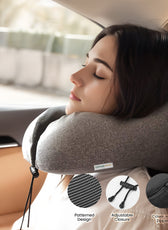 Travel Pillow Memory Foam Grey - Cotton Home