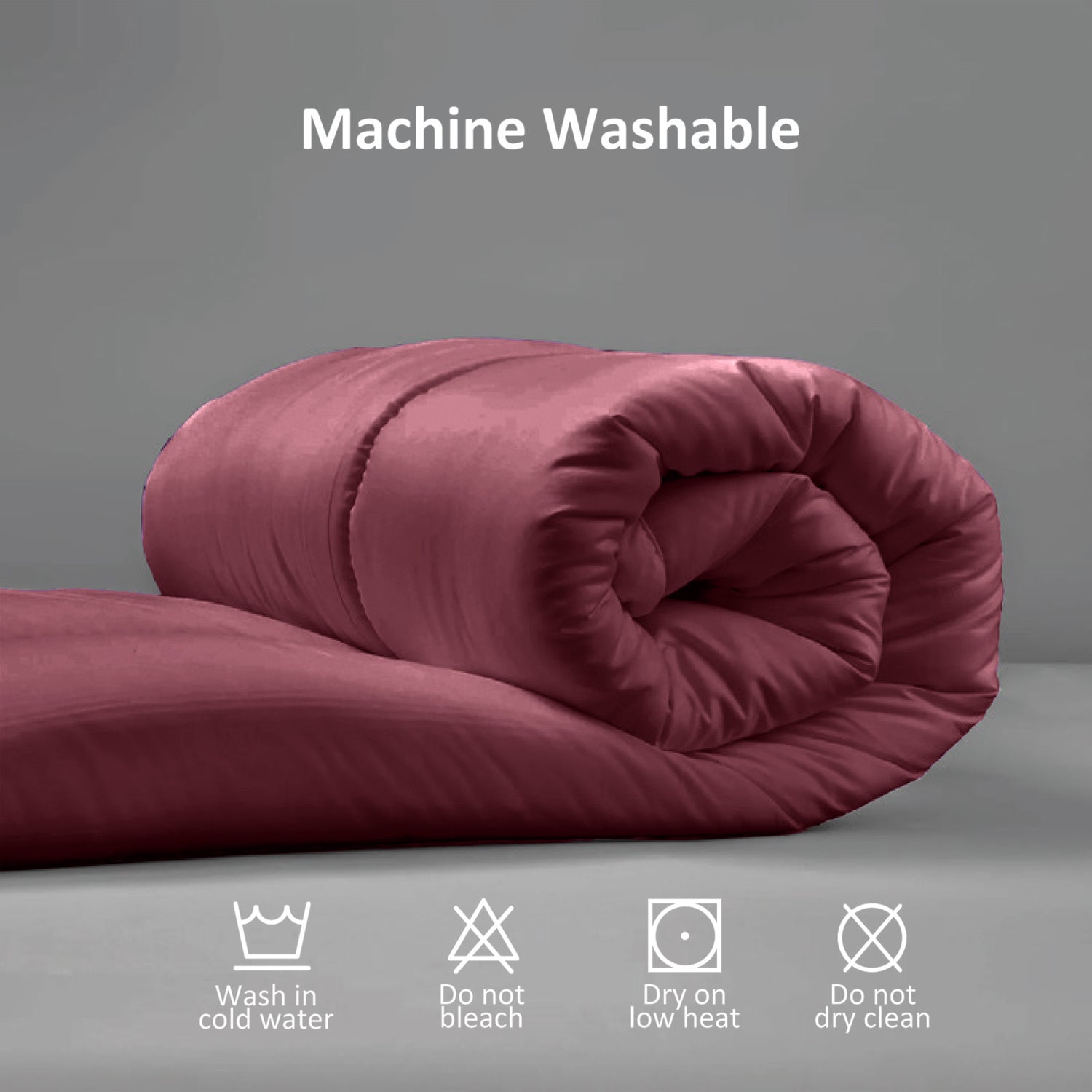 Premium Bordo 220x240 cm All Season High quality Super Soft Comforter 1 Piece