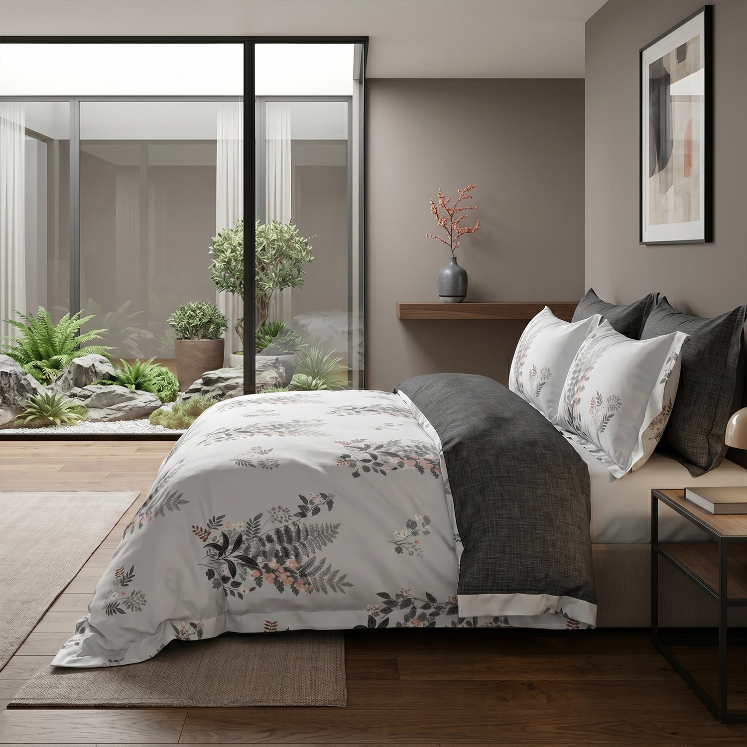 Floral Breeze Duvet Cover King Size 6pcs set 220x240cm