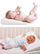 Smooth Wedge Memory Foam Pillow for babies  40x60cm (11x3) White - Cotton Home