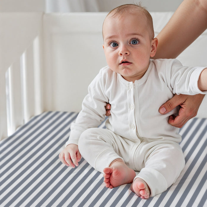 Premium Cotton 2PC Crib Sheets (120x60 cm) Soft, Breathable, Fitted Baby Mattress Sheets Shelly rains