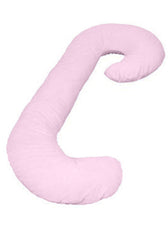Four Seasons Pregnancy Pillow J Shaped Full Body Maternity Pillow 80x130cm Pink - Cotton Home