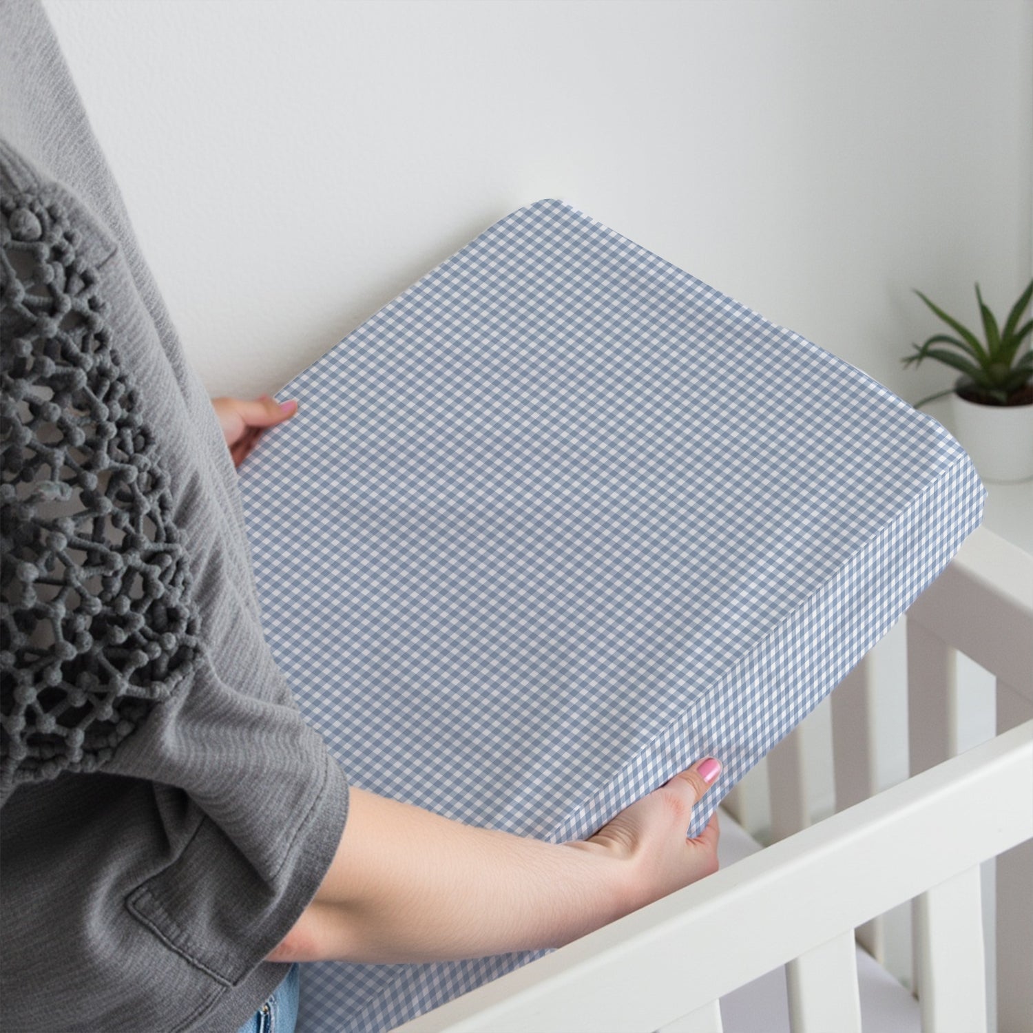 Premium Cotton 2PC Crib Sheets (120x60 cm) Soft, Breathable, Fitted Baby Mattress Sheets Little Cars