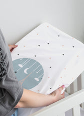 Premium Cotton 2PC Crib Sheets (120x60 cm) Soft, Breathable, Fitted Baby Mattress Sheets Dream Night