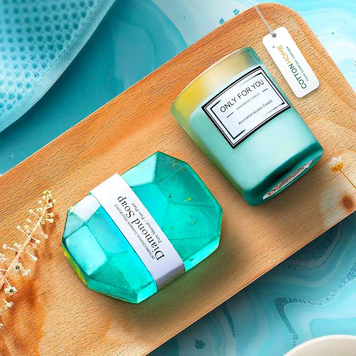 The Sanctuary Box Set – Luxury Home & Bath Gift Bundle Self Care Home Spa Teal
