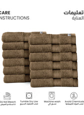 Cotton Face Towel 30x30 CM 12 Piece Set-Soft Feel, Quick Dry, Highly Absorbent Durable Towels - Cotton Home