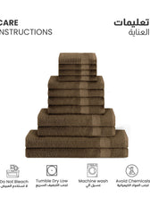 Cotton Towels 12 Piece Set-Soft Feel, Quick Dry, Highly Absorbent Durable Towels - Cotton Home