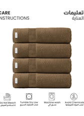 Cotton Bath Towel 70x140 CM 4 Piece Set-Soft Feel, Quick Dry, Highly Absorbent Durable Towels - Cotton Home
