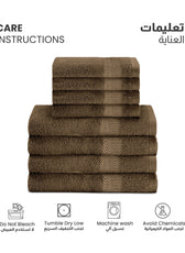 Cotton Face Towel and Hand Towel 8 Piece Set-Soft Feel, Quick Dry, Highly Absorbent Durable Towels - Cotton Home